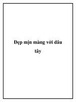 Tài liệu Đẹp mịn màng với dâu tây ppt