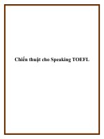 Tài liệu Chiến thuật cho Speaking TOEFL pdf