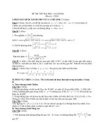Tài liệu Đề Thi Thử Đại Học Khối A, A1, B, D Toán 2013 - Phần 25 - Đề 24 ppt