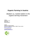 Tài liệu Organic Farming in Austria: Idealism vs. market realism in the organic farming movement docx