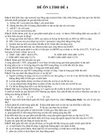 Tài liệu ĐỀ ÔN LUYỆN THI ĐẠI HỌC ĐỀ SỐ 4 - Môn Sinh HọC potx