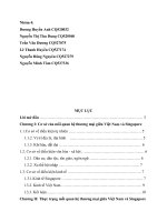 Quan hệ thương mại việt nam  singapore thực trạng và giải pháp thúc đẩy