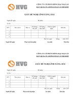 Tài liệu Giấy đề nghị lĩnh xăng dầu pdf