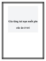 Tài liệu Gia tăng tai nạn nuốt pin cúc áo ở trẻ pot