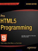 Tài liệu Pro HTML5 Programming docx