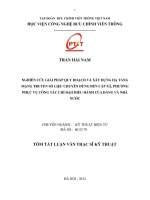 Nghiên cứu giải pháp quy hoạch và xây dựng hạ tầng mạng truyền số liệu chuyên dùng đến cấp xã, phường phục vụ công tác chỉ đạo điều hành của đảng và nhà nước