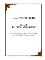 Giải pháp nâng cao hiệu huy động vốn tại Ngân hàng NHNo & PTNT Như xuân –Thanh Hóa