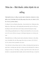 Tài liệu Món ăn – Bài thuốc chữa bệnh từ củ niễng docx