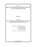 Thực trạng, định hướng và giải pháp đẩy mạnh đầu tư sản xuất hàng xuất khẩu, hàng thay thế nhập khẩu đến năm 2020