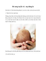 Tài liệu Bé sưng tuyến vú - mẹ đừng lo pdf