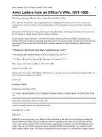 Tài liệu Army Letters from an Officer''''s Wife, 1871-1888 pdf