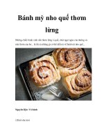 Tài liệu Bánh mỳ nho quế thơm lừng docx