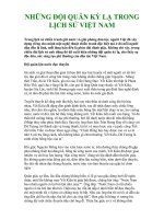 Tài liệu NHỮNG ĐỘI QUÂN KỲ LẠ TRONG LỊCH SỬ VIỆT NAM docx