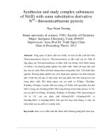 Tổng hợp và nghiên cứu phức chất của Ni(II) với một số dẫn xuất thế n(4)  thiosemicacbazon pyruvic