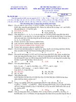 Tài liệu ĐỀ THI THỬ ĐẠI HỌC LẦN 1 MÔN: HÓA HỌC, KHỐI A, B NĂM HỌC 2012-2013 potx