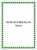 Tài liệu Tạo file nén tự động chạy cho Winrar potx