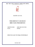 Web service và dự đoán hiệu năng web service