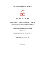 Nghiên cứu các giải pháp an toàn bảo mật cho mạng lõi 3g và ứng dụng cho vinaphone