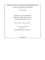 Nghiên cứu các giải pháp điều khiển trong mạng IP trên WDM và ứng dụng cho mạng đường trục của VNPT
