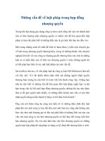 Tài liệu Những vấn đề về luật pháp trong hợp đồng nhượng quyền pdf