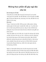 Tài liệu Những thực phẩm dễ gây ngộ độc cho trẻ pot