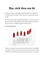 Tài liệu Học cách thoa son đỏ pdf