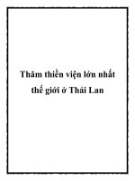 Tài liệu Thăm thiền viện lớn nhất thế giới ở Thái Lan pdf