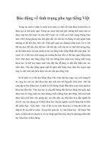 Tài liệu Báo động về tình trạng pha tạp tiếng Việt pdf