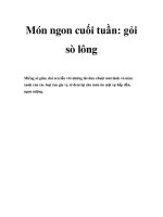 Tài liệu Món ngon cuối tuần: gỏi sò lông doc