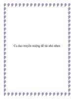 Tài liệu Ca dao truyền miệng đề tài nhỏ nhen pdf