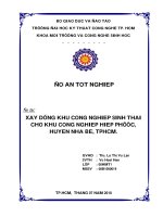 xây dựng kcn sinh thái cho kcn hiệp phước, huyện nhà bè, tp hcm