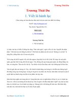 1  viết là hành lạc   trương thái du