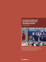Tài liệu Schooling and Adolescent Reproductive Behavior in Developing Countries docx