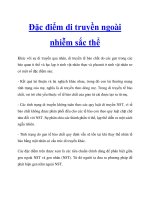 Tài liệu Đặc điểm di truyền ngoài nhiễm sắc thể doc