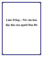 Tài liệu Làm Trống – Nét văn hóa độc đáo của người Dao Đỏ ppt