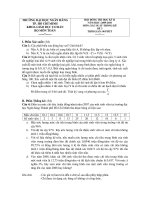 Tài liệu Đề thi Xác suất thống kê đề 3 2009 - 2010 doc