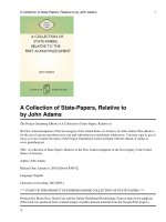 Tài liệu A Collection of State-Papers, Relative to the First Acknowledgment doc