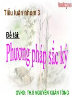 đề tài phương pháp sắc ký