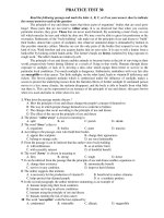 Tài liệu Đề Thi Thử Đại Học Khối A1, D Anh Văn 2013 - Phần 5 - Đề 27 pptx