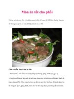 Tài liệu Món ăn tốt cho phổi potx