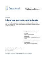Tài liệu Libraries, patrons, and e-books pdf
