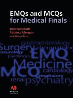 Tài liệu EMQs and MCQs for Medical Finals doc