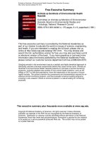 Tài liệu Animals As Sentinels Of Environmental Health Hazards docx