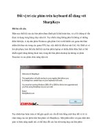 Tài liệu Đổi vị trí các phím trên keyboard dễ dàng với SharpKeys potx