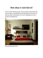 Tài liệu Hơn nhau ở cách bài trí! ppt