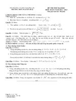 Tài liệu ĐÁP ÁN VÀ ĐỀ THI THỬ ĐẠI HỌC - TRƯỜNG THPT NGUYỄN HUỆ - ĐẮK LẮK - ĐỀ SỐ 4 pptx