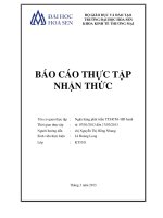 báo cáo thực tập nhận thức ngân hàng phát triển tp.hcm- hd bank