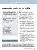Tài liệu Advanced Reproductive Age and Fertility pptx
