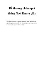Tài liệu Dễ thương chùm quả thông Noel làm từ giấy pptx