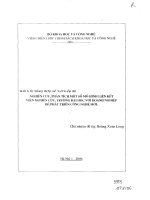 Tài liệu Nghiên cứu, phân tích một số mô hình liên kết viện nghiên cứu, trường đại học với doanh nghiệp để phát triển công nghệ mới pptx